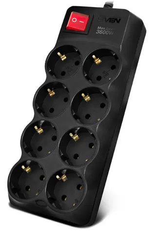 SVEN SF-08-16 8 Sockets 3m Black