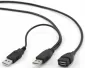 Cablexpert CCP-USB22-AMAF-3 USB to USB 2AM/AF 0.9m Black