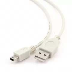 Cablexpert CC-USB2-AM5P-3 USB to mini USB 0.9m WHITE