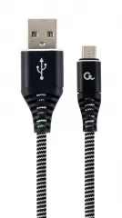 Cablexpert CC-USB2B-AMmBM-2M-BW USB to micro USB 2.0m Black-White
