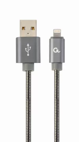 Cablexpert CC-USB2S-AMLM-1M-BG Lightning to USB 1m Grey