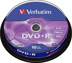 VERBATIM DataLifePlus AZO DVD+R 4.7GB 10pcs