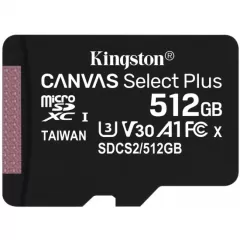 Kingston Canvas Select Plus SDCS2/512GB Class 10 A1 UHS-I 600x 512GB