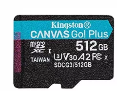 Kingston Canvas Go! Plus class 10 UHS-I U3 (V30) 512GB