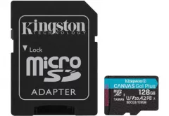 Kingston Canvas Go! Plus class 10 UHS-I U3 (V30) 128GB