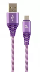 Cablexpert CC-USB2B-AMmBM-2M-PW USB to micro USB 2.0m Purple-White