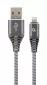 Cablexpert CC-USB2B-AMLM-2M-WB2 Spacegrey/White