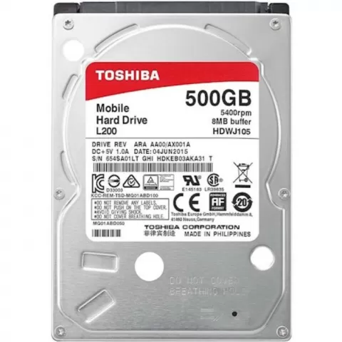 TOSHIBA L200 HDWK105UZSVA 500GB