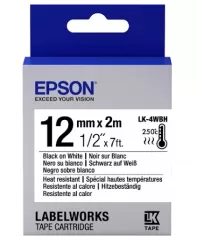Epson C53S654025 LK4WBH Blk/Wht 12mm/2m