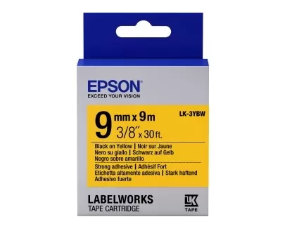 Epson C53S653005 LK3YBW Blk/Yell 9mm/9m