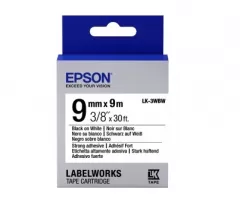 Epson C53S653007 LK3WBW Blk/Wht 9mm/9m