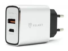 Helmet USB/Type-C PD QC3.0 20W White