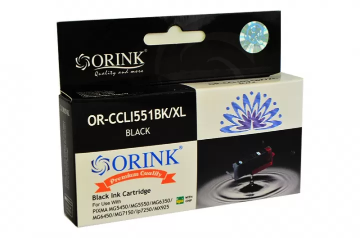 ORINK for Canon OR-CCLI551BK/XL Black