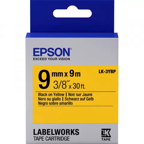 Epson C53S653002 LK3YBP Blk/Yell mm/9m
