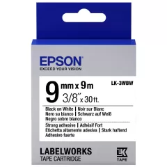Epson C53S653004 LK3TBN Blk/Clear 9mm/9m