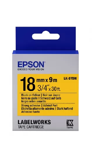 Epson C53S655010 LK5YBW Blk/Yell 18mm/9m