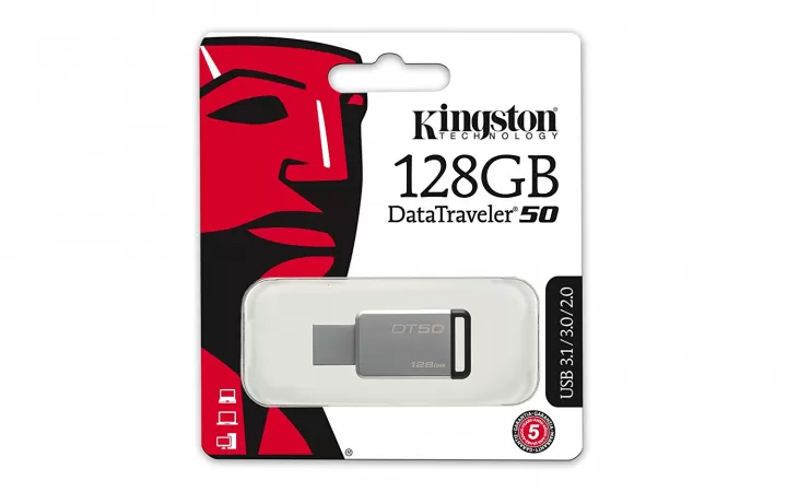 Kingston DataTraveler 50 128GB Silver/Black