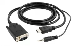 Cablexpert A-HDMI-VGA-03-10 HDMI to VGA +3.5mm 3m Black