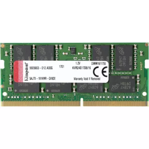 Kingston SODIMM DDR4 16GB 2400MHz KVR24S17D8/16