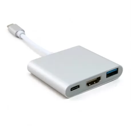 APC APC-631010 Type-C to USB3.0 + Type-C + HDMI White