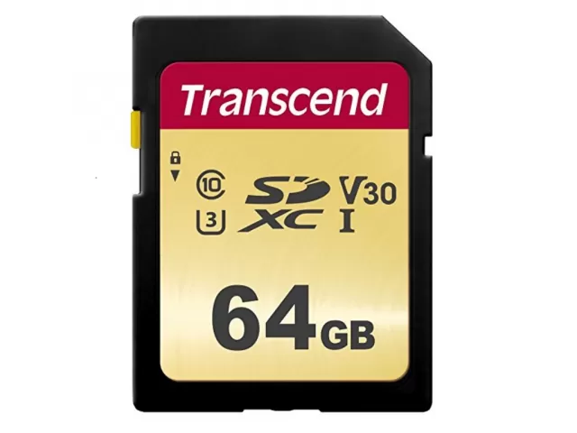 Transcend 500S TS64GSDC500S Class 10 UHS-I U3 64GB