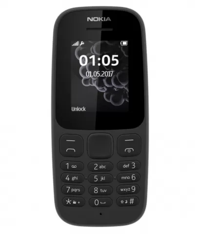 Nokia 105 2017 SingleSim Black