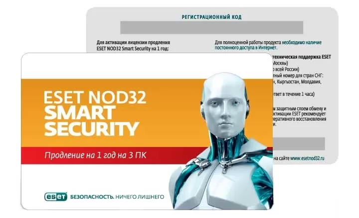 ESET NOD32-ESM-RN(CARD) 1-3 Smart Security Family - продление лицензии на 1 год