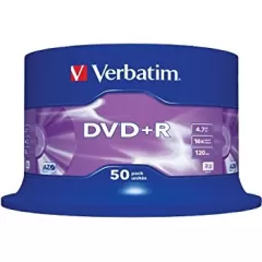 VERBATIM DVD+R 4.7GB 50pcs