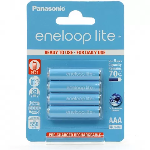 Panasonic Eneloop Lite AAA 550mAh 1.2V 4pcs