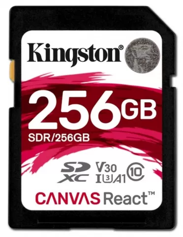 Kingston Canvas React SDR/256GB UHS-I U3 633x 256GB