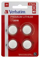 Verbatim Lithium CR2016 Blister-4 VER_49531
