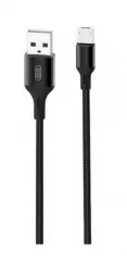 XO Micro-USB to USB 2.0m Braided NB143 Black