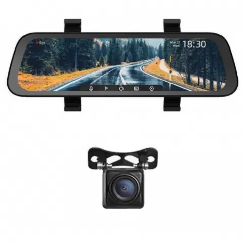 Xiaomi 70mai Rearview Dash Cam Wide With Rearview Cam RC04 Black