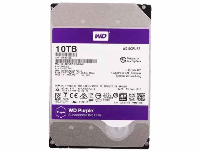 Western Digital Purple WD100PURZ 10.0TB