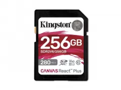 Kingston Canvas React Plus class 10 UHS-II U3 (V60) 256GB