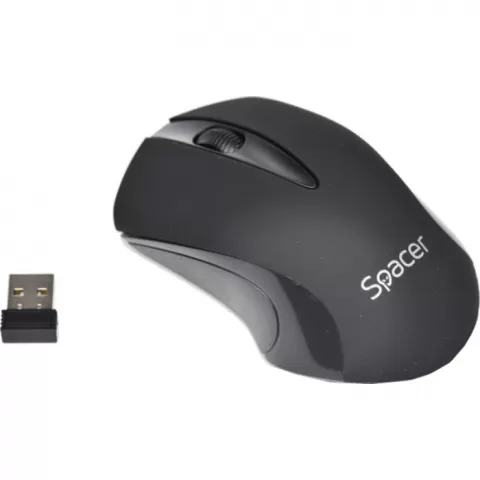 Spacer SPMO-W12 Wireless USB Black