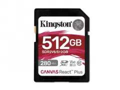 Kingston Canvas React Plus class 10 UHS-II U3 (V60) 512GB