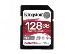 Kingston Canvas React Plus class 10 UHS-II U3 (V60) 128GB