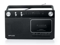 MUSE M-152 RC with Cassette Recorder Black