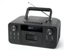 MUSE M-182 DB with Cassette Recorder Black