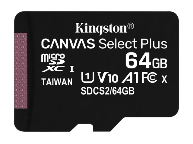 Kingston Canvas Select Plus SDCS2/64GBSP Class 10 A1 UHS-I 600x 64GB