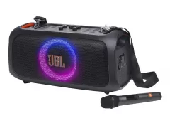 JBL PartyBox On-the-Go Essential with 1 wireless mic Black