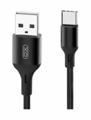 XO Type-C to USB 2.0m Braided NB143 Black