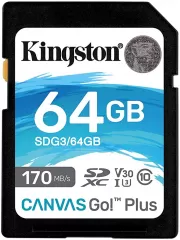 Kingston Canvas Go! Plus 64GB SDG3/64GB