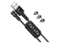 Hoco U98 Sunway 3in1 Magnetic Lightning+Micro+Type-C 1.2m Black