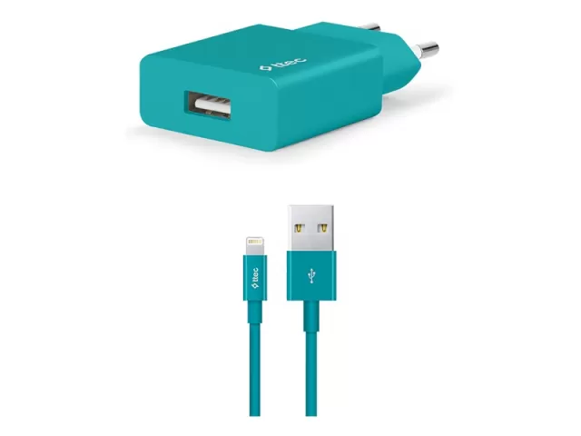 Ttec Smart Travel with cable USB-A  to Lightning Turquoise