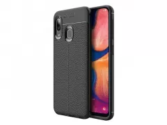 Case Xcover Samsung A20 Leather Black