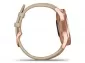 Garmin Vivomove Luxe 42mm Rose Gold and Light Sand Leather