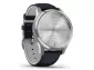 Garmin Vivomove Luxe 42mm Silver and Navy Leather