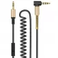 Hoco UPA02 Spring 3.5mm AUX (with Mic) 2m Black